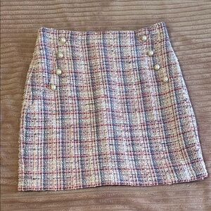 Generation Love Red and Blue Mini Pencil Skirt